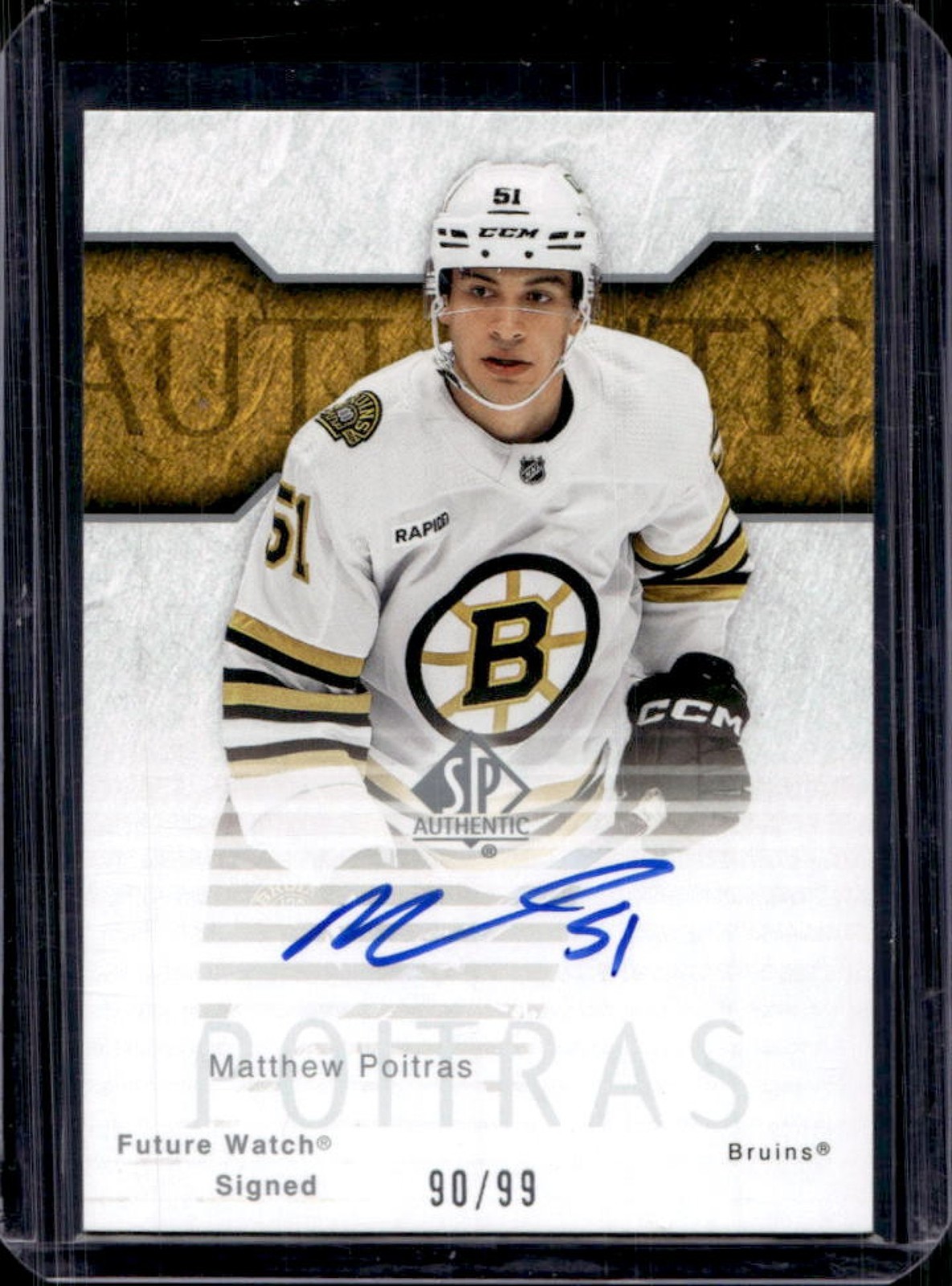 SP Future #/99 Poitras 04 Authentic Watch Retro Auto 2003 2023-24 Bruins Matthew - vintagewatches.pk