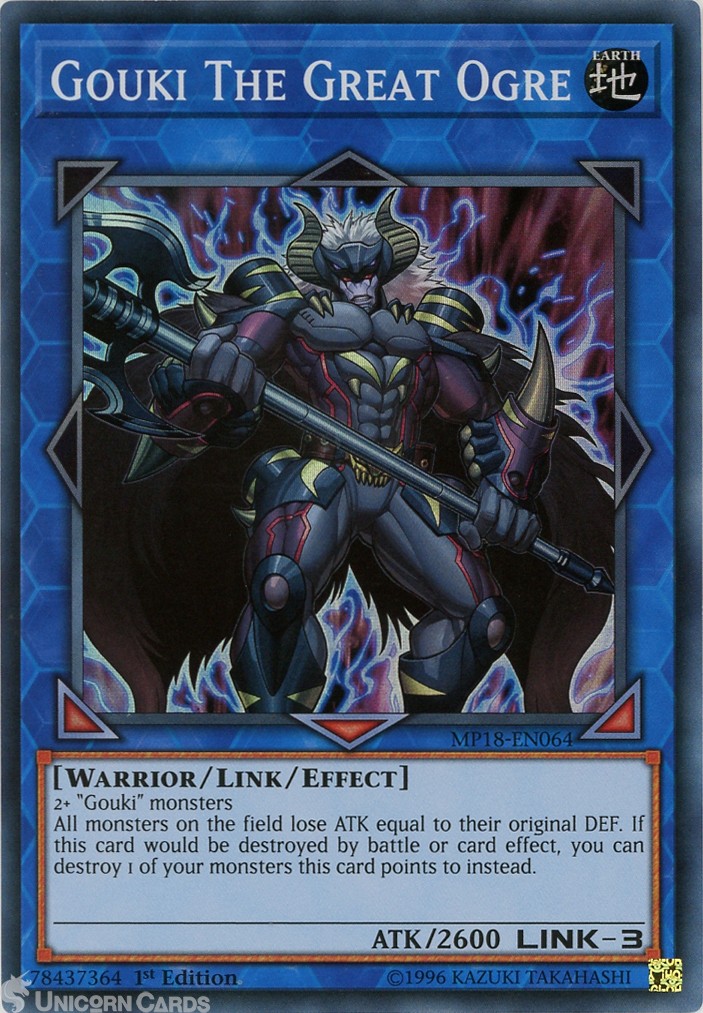 MP18-EN064 Gouki The Great Ogre Super Rare 1st Edition Mint YuGiOh Card