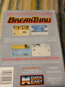 BOX ONLY ! BREAKTHRU video game box - FOR THE NINTENDO ENTERTAINMENT SYSTEM NES