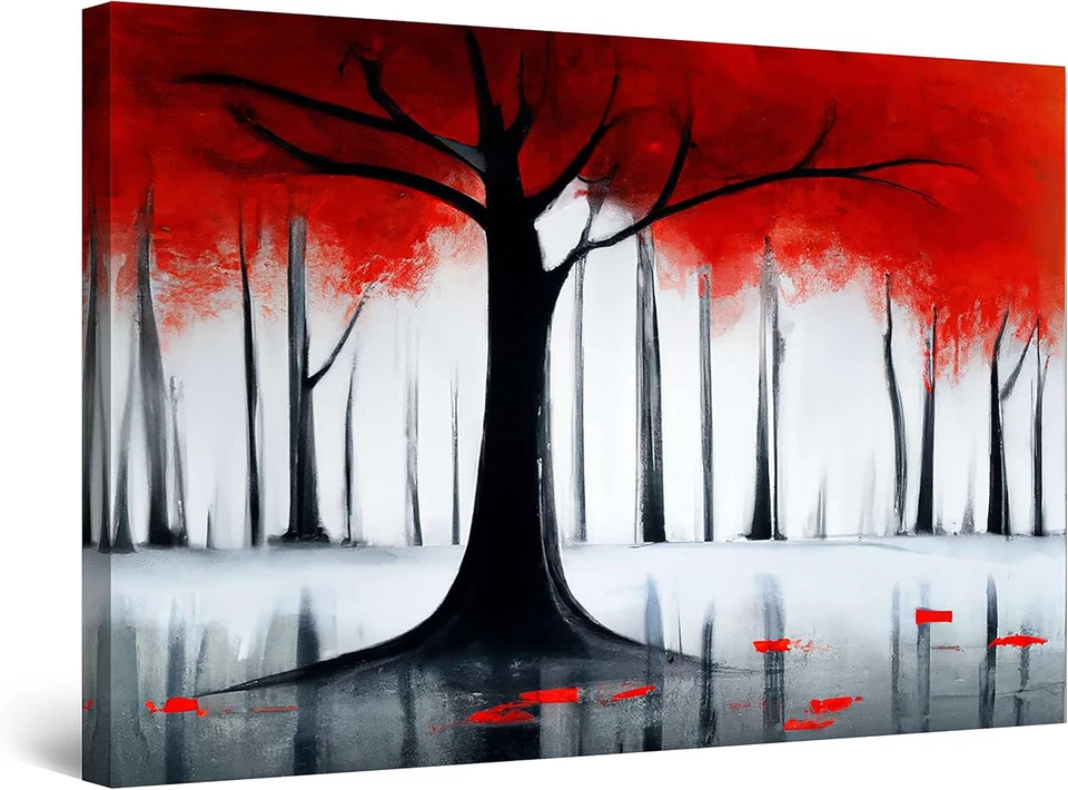 Quadro Su Tela Ombrelli Colorati Pittura Felice - Quadri Moderni Astratti - Stam - Immagine 2 di 4