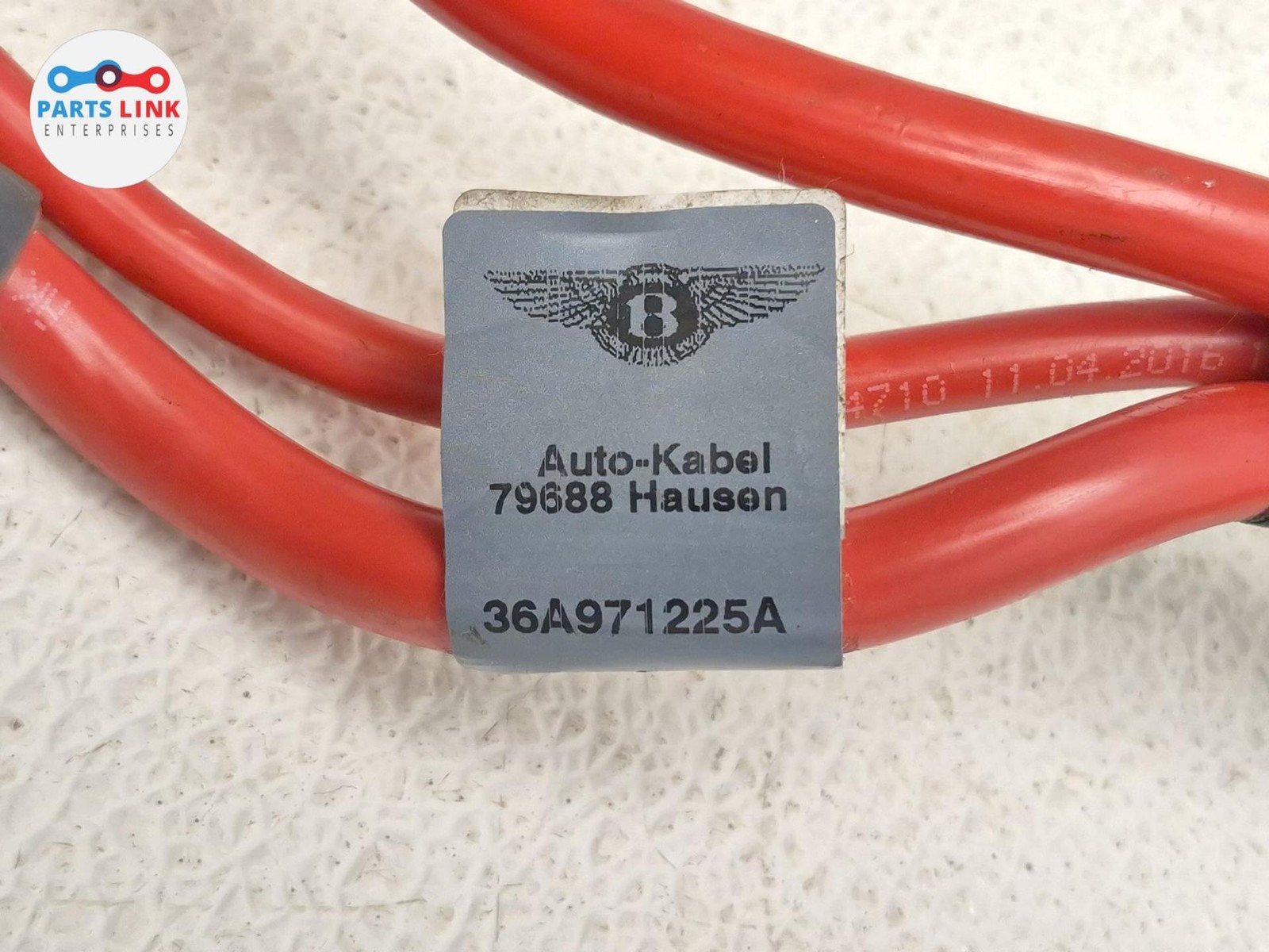 2016-20 BENTLEY BENTAYGA RIGHT BATTERY ALTERNATOR CABLE WIRE POWER LINE SET 636