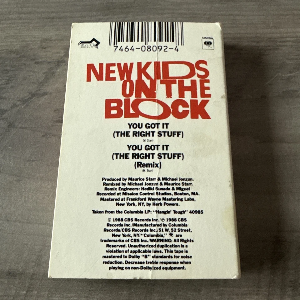 New Kids On The Block: You Got It (The Right Stuff) 1988 Cassette Tape Single - Image 3 of 4