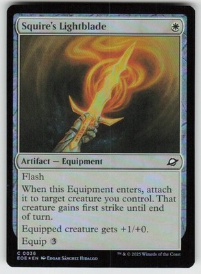 Squire's Lightblade 36 Common Edge of Eternities Magic: The Gathering Foil NM