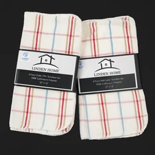 16 Pcs Kitchen Waffl Dish Cloths Cotton Super Cleaning Absorbency Towel Washing