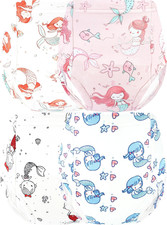 Potty Training Underwear Girls Toddler up Airy Pants Mermaid Size 2-3T Leak Re