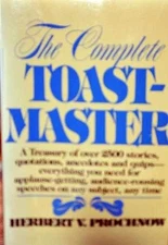 Comprehensive Toastmaster - Paperback, by Herbert V. Prochnow - Good j