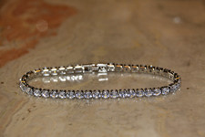 Tennis Armband, Zirkonia, Damenarmband,925 gestempelt, 17,5 cm