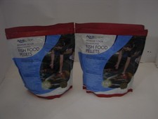 Two AQUASCAPE 98873 Premium Color Enhancing Koi Fish Food Small Pellets 1.1 lbs