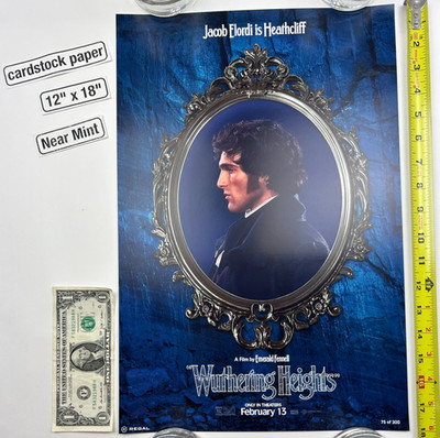 Wuthering Heights 12 x 18 Poster Jacob Elordi is Heathcliff Emerald Fennell 2026