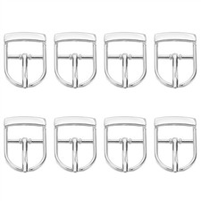 8 Pcs 0.8 Inch Adjustable Single Prong Buckle Belt Buckle, Silver Tone