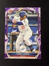 2023 Bowman 1st Bowman Purple Camo /199 Yunior Garcia