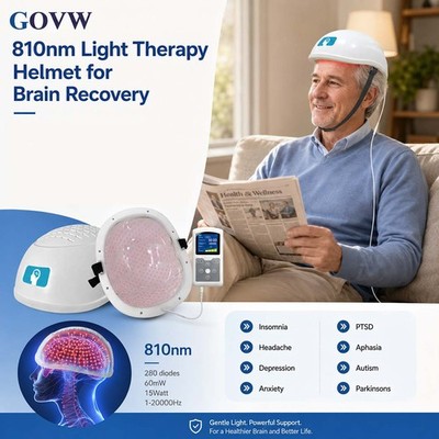 810nm Brain Helmet PBM Device for Cognitive Sleep Focus Memory Anxiety Relief