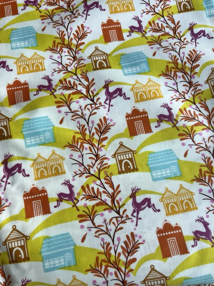 Лот 4 ярда ламинированной ткани Anna Maria Horner Forest Hills Berry - Изображение 2 из 4