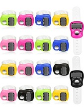 18 Pack Electronic Finger Counter 5 Digit LCD Hand Tally Clicker 6 Colors