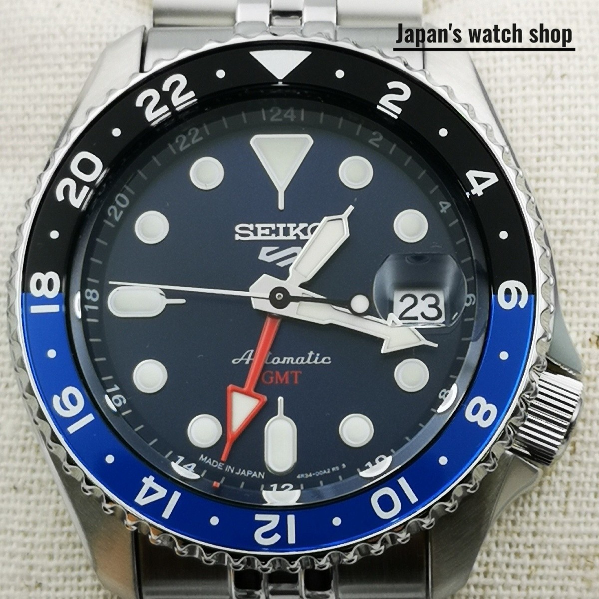 SEIKO 5 Sports SKX Sports Style GMT SBSC003 Blue Men's Watch New