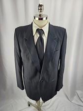 Yves Saint Laurent Men's Black Wool Blend Tuxedo Jacket 42R