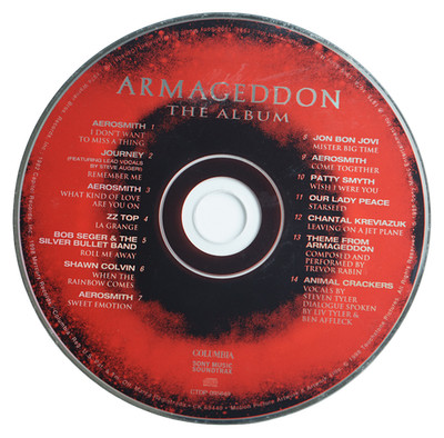 Armageddon The Album CD 1998 Soundtrack Aerosmith Journey Columbia