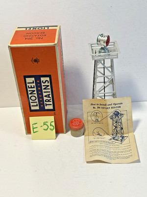 Vintage Lionel 494 O/027  Silver ROTATING BEACON TOWER Red Green - TESTED- WORK