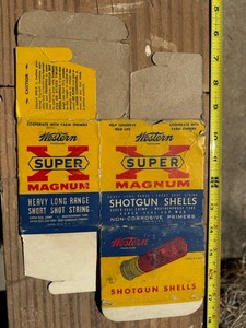 Vintage WESTERN Cartridge Co. 10 Ga Shot Shell Box 1pc EMPTY