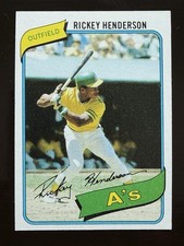 1980 Topps - Rickey Henderson #482 (RC) - Sharp And Centered!!