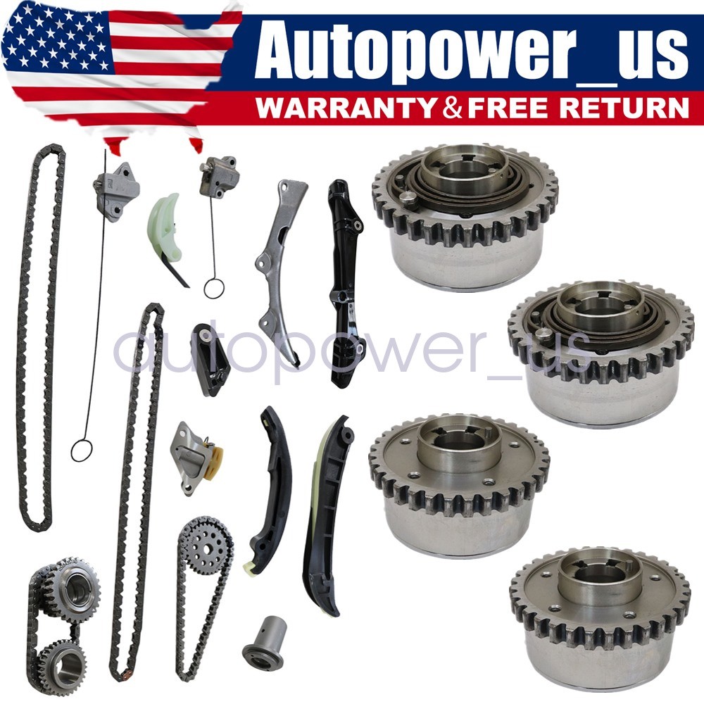 Timing Chain Kit Camshaft Phaser VVT Fits Maserati Quattroporte Ghibli Levante S