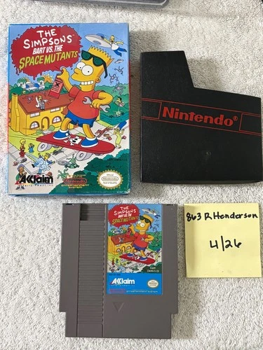 New ListingThe Simpsons Bart vs the Space Mutants Nintendo Nes with Box