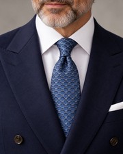 Damiano Presta Neck Tie 7 Seven Folds Neapolitan School Mint