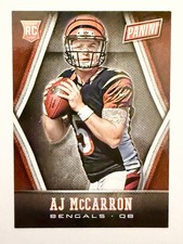 2014 Panini The National #3 AJ McCARRON Rookie Card RC Bengals QB Alabama NSCC. rookie card picture