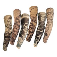 6 Pcs Temporary Tattoo Sleeves Fake Slip On Tattoo Arm Sleeves Kit Arm Sunscr...
