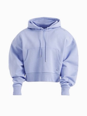 SS23 MUGLER x H&M BATWING-SLEEVED BLUE HOODIE  ALIEN PERIWINKLE/ LAVENDER  Xxl