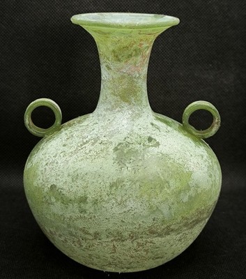Murano Glasvase im römischen Stil ''Scavo'', wohl Cenedese oder Seguso, 1950-60er Jahre