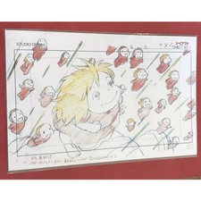 Studio Ghibli Layout Exhibition Ponyo on the Cliff Life-size Replica by Hayao