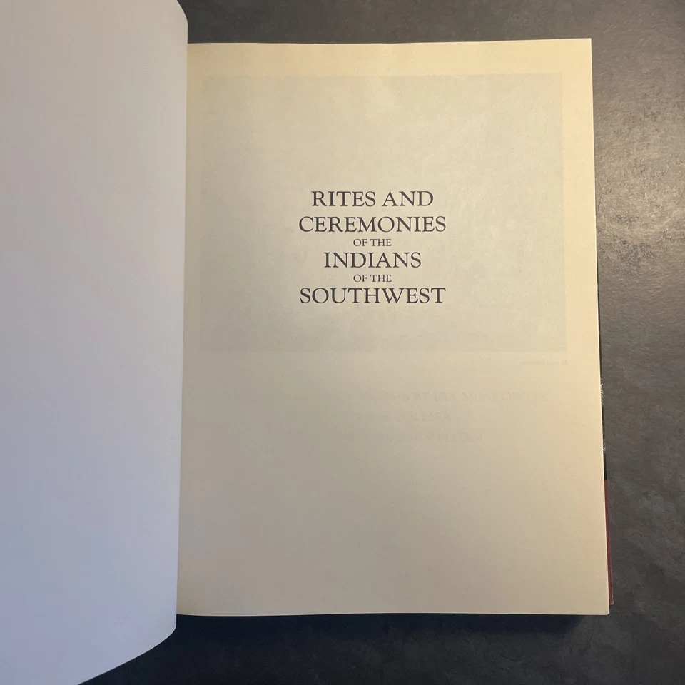The Rites & Ceremonies of the Indians of the Southwest 1993 Hardcover Foto 3 de 4