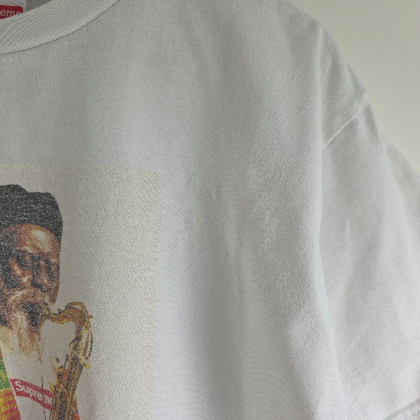 Supreme Pharoah Sanders Photo Tee White Size M Made in USA Jazz T-Shirt Musician image 7