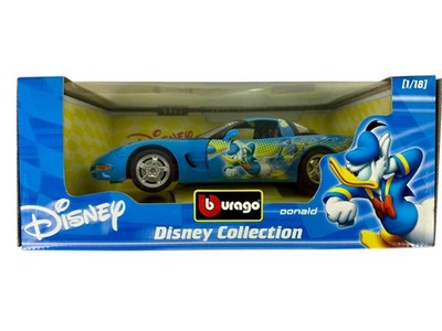   Burago 2004 Chevrolet Corvette Donald Disney Collection 1/18 AH  