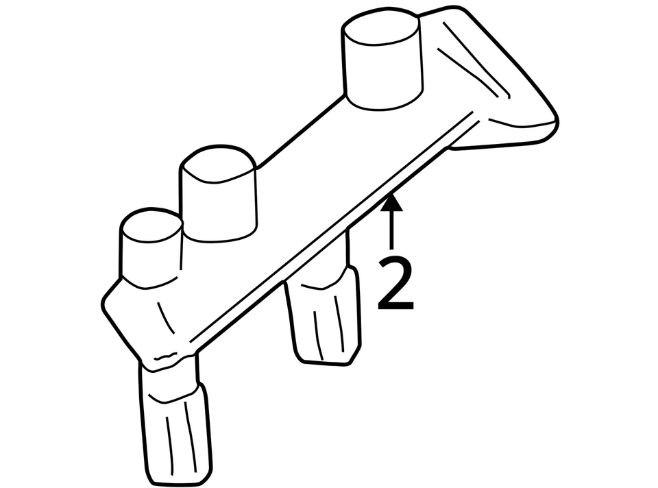 2002-2006 Ford Expedition cilindro mestre de freio Y824D - Imagem 3 de 3