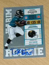 2010 Playoff Contenders Deji Karim autograph SP