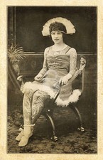 Vintage Tattooed Woman  RPPC Tattoo Photo Postcard COPY