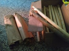 50 torce vintage fatte con metodi antichi candele. Utili per riti o esposizioni