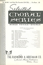 Vintage Lord God Our Counselor Sheet Music SATB Chorus Piano 1953 Fox Reeve