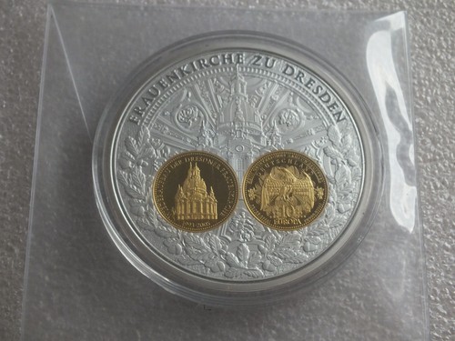 Medaille - 10 Euro Entwurf - Frauenkirche zu DRESDEN - Ø 70mm - PP - MG 33/3