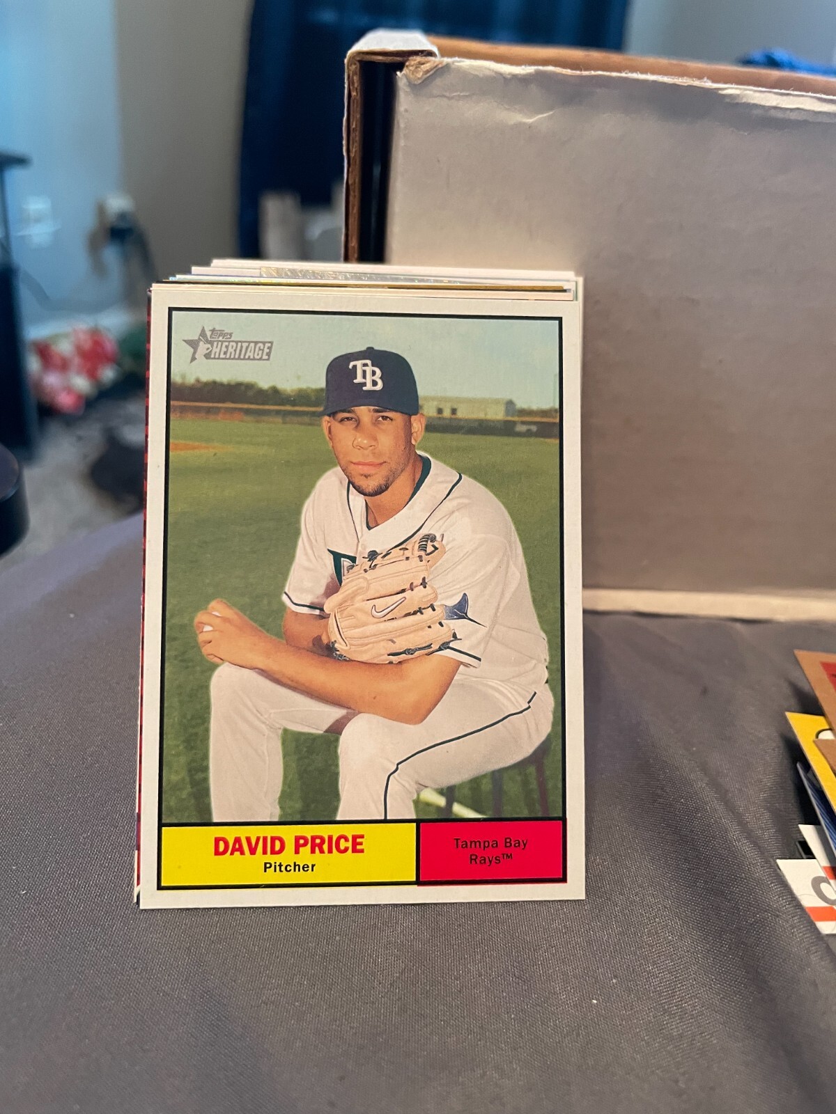 2010 Topps Heritage #426 David Price SP RAYS!