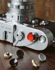 Tappo pulsante scatto fotocamera rame 11 mm per Fuji Leica Nikon Canon Olympus