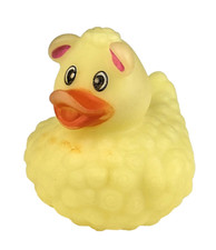 Yellow 2  Rubber Sheep Duck Jeep Pool Bath Toy Ducky