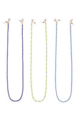    3-Pack NORDSTROM BP. SUNGLASSES Eye Glasses Chain Lanyard Necklace Holder