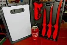 Fish Flex Fillet Knife Set Kit 3 Knives Board Sharpener Case 6pc NEW