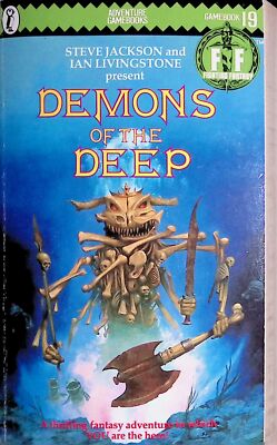 Fighting Fantasy 19 - Demons of the Deep- 1./1. Ed (Zigzag Edition) - A-/A-/B+