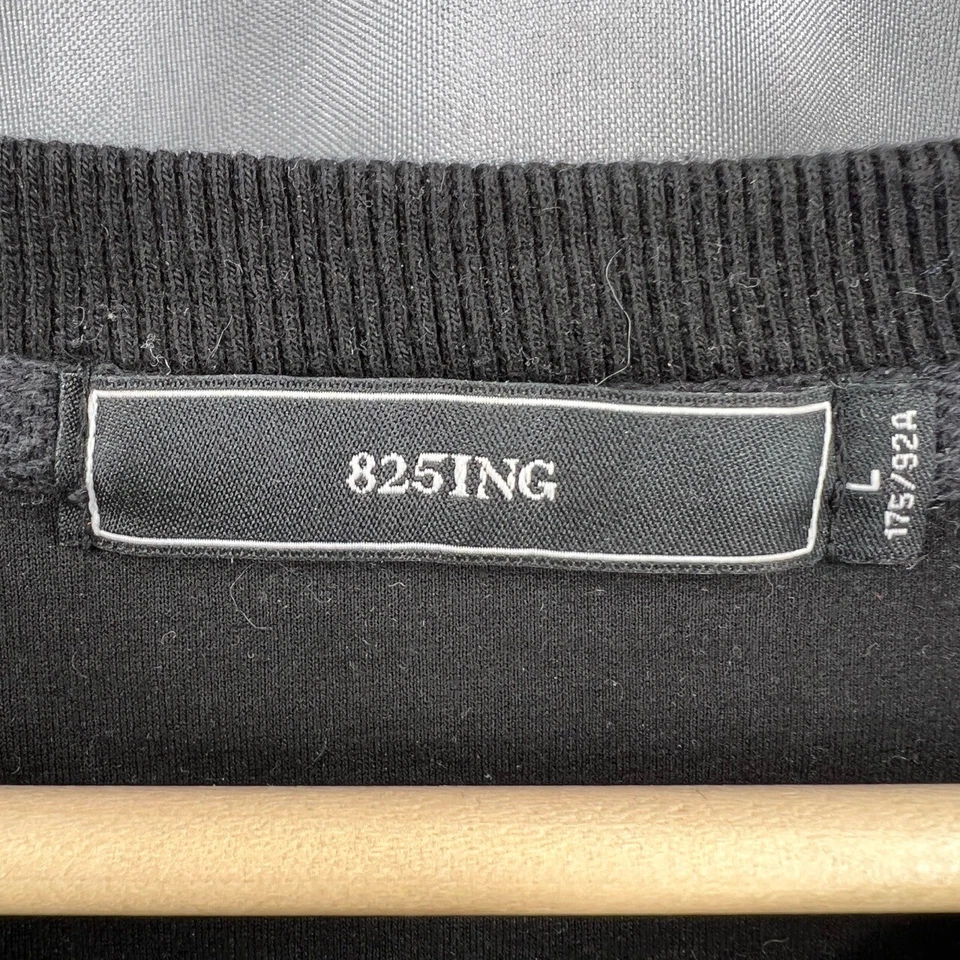 825ING Sudadera Triángulo Geométrica Negra Ropa Técnica Ropa de Calle Para Hombres Grande Foto 3 de 4