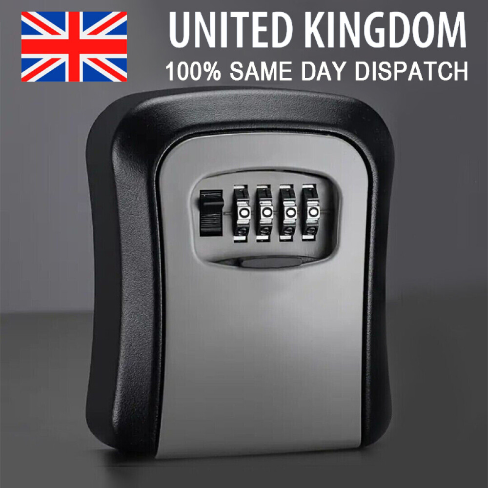 Key Safe Wall Mounted Police Approved Metal Key Lock Box 4 Digits HIGH SECURITY