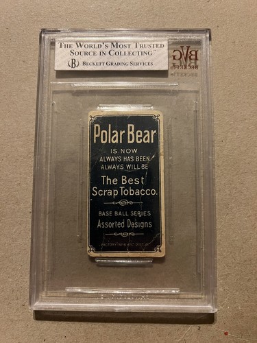 1909-11 T206 WALTER JOHNSON HANDS AT CHEST BVG 2 POLAR BEAR WASHINGTON HOF - Picture 2 of 2
